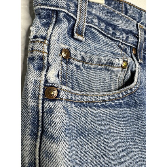 Vintage Levis 540 Jeans Men 34x31 Faded Y2K Batwing Brown Tab Leather Patch 2001 - Picture 9 of 16